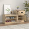 vidaXL - Schoenenkast - 100x42x60 - cm - bewerkt - hout - sonoma - eikenkleurig