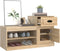 vidaXL - Schoenenkast - 100x42x60 - cm - bewerkt - hout - sonoma - eikenkleurig