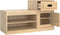 vidaXL - Schoenenkast - 100x42x60 - cm - bewerkt - hout - sonoma - eikenkleurig