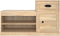 vidaXL - Schoenenkast - 100x42x60 - cm - bewerkt - hout - sonoma - eikenkleurig