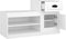 vidaXL - Schoenenkast - 100x42x60 - cm - bewerkt - hout - wit