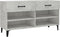vidaXL - Schoenenkast - 102x35x55 - cm - bewerkt - hout - betongrijs