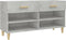 vidaXL - Schoenenkast - 102x35x55 - cm - bewerkt - hout - betongrijs