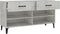 vidaXL - Schoenenkast - 102x35x55 - cm - bewerkt - hout - betongrijs