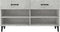 vidaXL - Schoenenkast - 102x35x55 - cm - bewerkt - hout - betongrijs