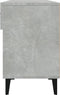 vidaXL - Schoenenkast - 102x35x55 - cm - bewerkt - hout - betongrijs