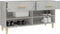 vidaXL - Schoenenkast - 102x35x55 - cm - bewerkt - hout - betongrijs