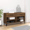 vidaXL - Schoenenkast - 102x35x55 - cm - bewerkt - hout - bruin - eikenkleur