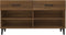 vidaXL - Schoenenkast - 102x35x55 - cm - bewerkt - hout - bruin - eikenkleur