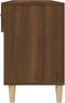 vidaXL - Schoenenkast - 102x35x55 - cm - bewerkt - hout - bruin - eikenkleur