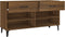 vidaXL - Schoenenkast - 102x35x55 - cm - bewerkt - hout - bruin - eikenkleur
