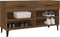 vidaXL - Schoenenkast - 102x35x55 - cm - bewerkt - hout - bruin - eikenkleur