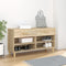 vidaXL - Schoenenkast - 102x35x55 - cm - bewerkt - hout - gerookt - eikenkleurig