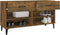 vidaXL - Schoenenkast - 102x35x55 - cm - bewerkt - hout - gerookt - eikenkleurig