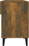 vidaXL - Schoenenkast - 102x35x55 - cm - bewerkt - hout - gerookt - eikenkleurig