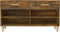 vidaXL - Schoenenkast - 102x35x55 - cm - bewerkt - hout - gerookt - eikenkleurig
