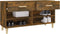 vidaXL - Schoenenkast - 102x35x55 - cm - bewerkt - hout - gerookt - eikenkleurig
