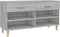 vidaXL - Schoenenkast - 102x35x55 - cm - bewerkt - hout - grijs - sonoma - eikenkleur