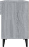 vidaXL - Schoenenkast - 102x35x55 - cm - bewerkt - hout - grijs - sonoma - eikenkleur