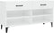 vidaXL - Schoenenkast - 102x35x55 - cm - bewerkt - hout - hoogglans - wit