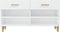 vidaXL - Schoenenkast - 102x35x55 - cm - bewerkt - hout - hoogglans - wit