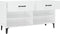 vidaXL - Schoenenkast - 102x35x55 - cm - bewerkt - hout - hoogglans - wit