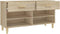 vidaXL - Schoenenkast - 102x35x55 - cm - bewerkt - hout - sonoma - eikenkleurig