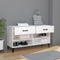 vidaXL - Schoenenkast - 102x35x55 - cm - bewerkt - hout - wit