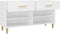 vidaXL - Schoenenkast - 102x35x55 - cm - bewerkt - hout - wit