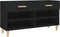 vidaXL - Schoenenkast - 102x35x55 - cm - bewerkt - hout - zwart
