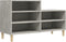 vidaXL - Schoenenkast - 102x36x60 - cm - bewerkt - hout - betongrijs