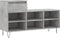 vidaXL - Schoenenkast - 102x36x60 - cm - bewerkt - hout - betongrijs