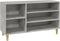 vidaXL - Schoenenkast - 102x36x60 - cm - bewerkt - hout - betongrijs