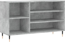 vidaXL - Schoenenkast - 102x36x60 - cm - bewerkt - hout - betongrijs