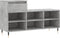 vidaXL - Schoenenkast - 102x36x60 - cm - bewerkt - hout - betongrijs