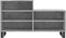 vidaXL - Schoenenkast - 102x36x60 - cm - bewerkt - hout - betongrijs