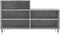 vidaXL - Schoenenkast - 102x36x60 - cm - bewerkt - hout - betongrijs