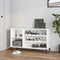 vidaXL - Schoenenkast - 102x36x60 - cm - bewerkt - hout - betongrijs