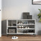 vidaXL - Schoenenkast - 102x36x60 - cm - bewerkt - hout - betongrijs