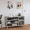 vidaXL - Schoenenkast - 102x36x60 - cm - bewerkt - hout - betongrijs