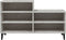 vidaXL - Schoenenkast - 102x36x60 - cm - bewerkt - hout - betongrijs