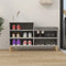 vidaXL - Schoenenkast - 102x36x60 - cm - bewerkt - hout - betongrijs