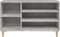 vidaXL - Schoenenkast - 102x36x60 - cm - bewerkt - hout - betongrijs