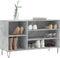 vidaXL - Schoenenkast - 102x36x60 - cm - bewerkt - hout - betongrijs