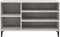 vidaXL - Schoenenkast - 102x36x60 - cm - bewerkt - hout - betongrijs