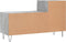 vidaXL - Schoenenkast - 102x36x60 - cm - bewerkt - hout - betongrijs