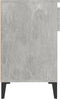 vidaXL - Schoenenkast - 102x36x60 - cm - bewerkt - hout - betongrijs