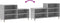 vidaXL - Schoenenkast - 102x36x60 - cm - bewerkt - hout - betongrijs