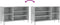 vidaXL - Schoenenkast - 102x36x60 - cm - bewerkt - hout - betongrijs