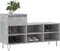 vidaXL - Schoenenkast - 102x36x60 - cm - bewerkt - hout - betongrijs